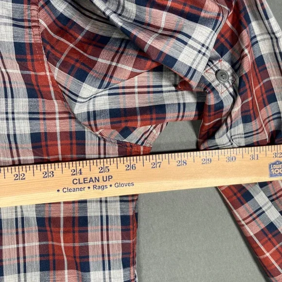 Croft & Barrow Quick Dry Shirt Mens XL Plaid Vent Fishing Hiking - Picture 6 of 9